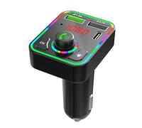 Contrôleur Audio Bluetooth de Voiture, Téléphone Mp3 Lecture sur L’Audio de La Voiture, Émetteur FM sans Fil, Module de Contrôleur Bluetooth 5.0 + Adaptateur de Charge USB + Appel Mains Libres