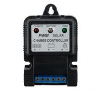 Contrôleur automatique de charge solaire 6 V 12 V pour régulateur 10 A pour système de gestion de l'énergie photovoltaïque avec contrôle de la lumière, synchronisation et protection de l'énergie hors