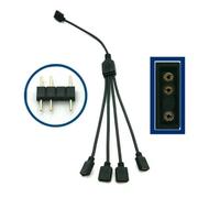 Contrôleur avec télécommande DC5V 3 broches carte mère bouton multi-mode d'éclairage distributeur for PC contrôleur LED décoratif variateur LED(3PIN 1to4 splitter)