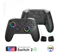 Contrôleur Bluetooth DATA FROG pour Switch 2 / OLED / Lite, manette de jeu professionnelle sans fil avec Turbo et batterie 1000 mAh PRO2