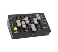 Contrôleur Console Dmx512 18 Canaux Rechargeable Noir