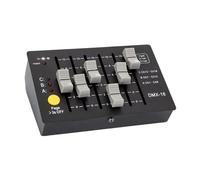 Contrôleur Console Dmx512 18 Canaux Rechargeable Noir