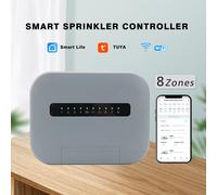 Contrôleur d'arrosage intelligent d'intérieur, 6/8 Station Tuya WiFi, système d'irrigation, télécommande par téléphone, fonctionne avec Smartlife, prise ue 8 Zone Controller