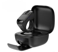 Contrôleur de bague sans fil pour lunettes intelligentes Rokid AI, télécommande ABS légère pour déclencheur photo, tour de page, contrôle de la musique, appareil portable pour assistant AR (noir)