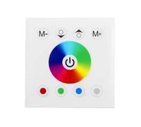 Contrôleur de bande lumineuse LED RGBW, variateur LED 4 canaux, panneau tactile mural, variateur d'intensité for DC12V-24V 16A(WM-TC003A-W)
