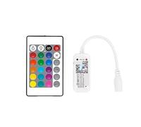 Contrôleur de bande lumineuse RGB/RGBW à commande vocale 2,4 G à 24 touches, variateur LED contrôlé par téléphone portable(24 key RGBW controller)