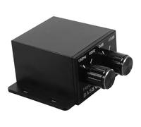 Contrôleur de Basses pour Autoradio, Réglage de Volume Inline, Noir | ABS, Commande de Niveau pour Caisson, Usage Véhicule, Accessoire Audio, Installation Tableau de Bord