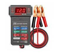 ContrôLeur De Batterie Testeur De Batterie Numérique 12V, Indicateur Voiture avec Pinces Crocodile, LED D'état La, Outil D'électricien Applications Diverses