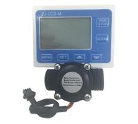 Contrôleur de capteur de débitmètre d'eau avec écran + compteur de capteur de débit FS300A G3/4" DN20 1-60L/Min 10-24V