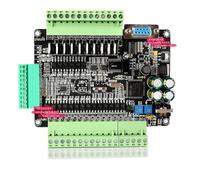 Contrôleur de carte de commande industrielle FX3U-24MT, moteur pas à pas à impulsion à grande vitesse, Support 6AD 2DA(With Base)
