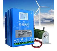 ContrôLeur De Charge Hybride Solaire éOlien 15000W 12V 24V 48V, RéGulateur De Charge Mppt Boost Avec éCran Lcd Et Charge De DéCharge,12V