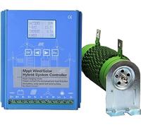 Contrôleur De Charge Hybride Solaire éolien 4000w, Contrôleur De Charge Mppt 12v/24v/48v avec écran LCD, Universel pour Les Systèmes Hybrides Solaires éoliens Hors Réseau, P, 12V