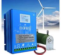 Contrôleur de Charge hybride solaire éolien 6000W-12000W, régulateur de Charge MPPT Boost 12V 24V 48V avec écran LCD et Charge de décharge(12000W,48V)