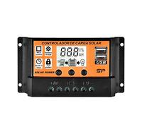 Contrôleur de charge solaire 100A/50A/40A/30A/20A/10A 12V 24V contrôleur de Charge solaire automatique contrôleurs MPPT/PWM LCD double sortie USB panneau solaire régulateur PV(80A)