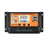 Contrôleur de Charge solaire 10A contrôleur de panneau solaire affichage LCD réglable régulateur de batterie de panneau solaire avec Port USB