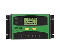 Contrôleur de Charge Solaire 12V 24V, Affichage LCD, système de Production d'énergie pour réverbère PV, Reconnaissance Automatique, Alliage d'aluminium PVC MG Durable