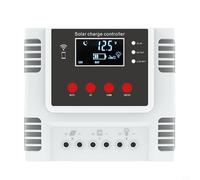 Contrôleur de charge solaire 40 A, régulateur PWM de qualité industrielle avec grand écran LCD, deux ports USB, charge en trois étapes pour une meilleure durée de vie de la batterie