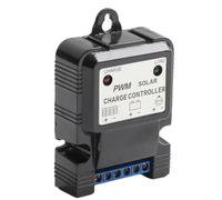 Contrôleur de charge solaire 6 V 12 V 10 A pour régulateur PWM avec charge en 3 étapes pour batterie acide et lampadaire, protection IP30 (3 A 12,8 V)