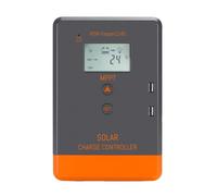 Contrôleur de Charge Solaire, Efficacité Maximale, Modes de Contrôle Polyvalents, Argent, MPPT 30A, Argent, MPPT 20A, 12V 24V