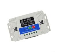 Contrôleur de charge solaire modèle 1060A avec panneau LCD et 4 sorties USB avec protection contre les surcharges et l'inversion de polarité pour l'installation de l'énergie solaire (TA30)