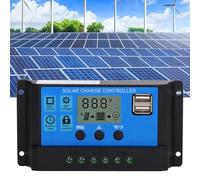 Contrôleur de Charge Solaire MPPT 100A 12V/24V Régulateur Intelligent avec Écran LCD Bluetooth et Paramètre Automatique pour Système Panneau Solaire Haute Efficacité