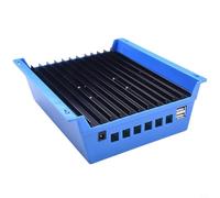 Contrôleur de charge solaire MPPT 60 A 80 A 100 A avec suivi avancé du point de puissance maximale, identification automatique de la tension de la batterie et deux ports USB pour le chargement de la