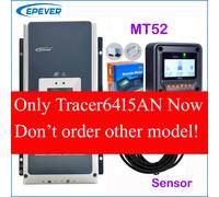 Contrôleur de charge solaire MPPT EPEVER 50A 60A 80A 100A 48V 24V 12V avec compteur MT52 Tracer10415AN Tracer8415AN Tracer6415AN 5415AN With MT52 Sensor