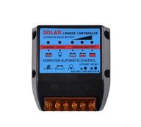 Contrôleur de charge solaire photovoltaïque PWM 12 V 24 V avec processus de charge en quatre étapes, protection contre les courants inverses et mécanismes de sécurité contre les surcharges (30 A)