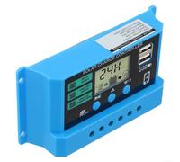 Contrôleur de charge solaire pour PWM 12 V 24 V avec écran LCD 10 A 20 A 30 A Régulateur de batterie Identification automatique de la tension (20 A)