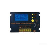 Contrôleur de charge solaire PWM 12 V 24 V 30 A avec écran LCD rétroéclairé transparent pour la gestion de la batterie du panneau solaire