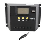 Contrôleur de charge solaire PWM 80 A, 12/24 V DC, régulateur de charge pour batterie solaire avec affichage LCD, puissance 720 W/1440 W pour systèmes solaires hors réseau,
