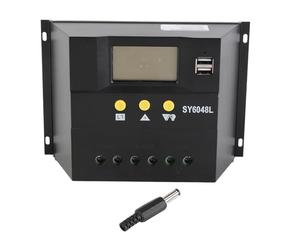 Contrôleur de charge solaire PWM 80 A, 12/24 V DC, régulateur de charge pour batterie solaire avec affichage LCD, puissance 720 W/1440 W pour systèmes solaires hors réseau,