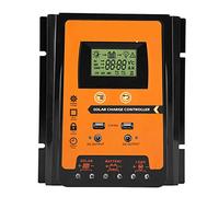 Contrôleur de Charge Solaire, Régulateur de Batterie à Panneau Solaire 12V 24V 30A 50A MPPT Régulateur de Batterie à Panneau Solaire à Double Affichage à Cristaux liquides(70A)