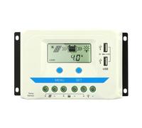 Contrôleur De Chargeur Solaire 60A 45A 30A 20A 10A 12V 24V, Rétro-éclairage Automatique, Régulateur De Panneau Solaire LCD, Double USB Largement Utilisé(10A)