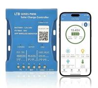 Contrôleur de chargeur solaire Bluetooth 20 A 12 V/24 V Régulateur intelligent Panneau solaire Statistiques de charge de batterie Pwm avec port USB 12 V 24 V Batterie au plomb-acide/lithium