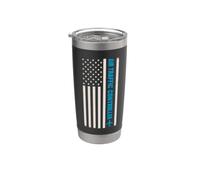 Contrôleur de circulation aérienne drapeau américain aviation Gobelet isotherme en acier inoxydable double paroi
