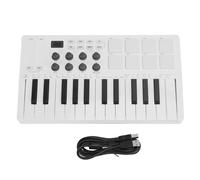 Contrôleur de clavier MIDI USB 25 Keydage dynamique professionnel avec RVB Drum Pads Accessoires d'arrangement portable