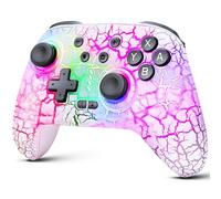 Contrôleur de commutateur sans fil pour Switch/Switch Lite/Switch OLED, contrôleurs de commutateur rechargeables, contrôleur professionnel programmable 1000 mAh, 10 joysticks de jeu PC filaires avec