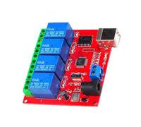 Contrôleur de commutateurs Module de relais USB 4 canaux 5V 12V 24V Puce de pilote ULN2803 pour l ' automatisation et le contrôleur de commutateurs d ' extension