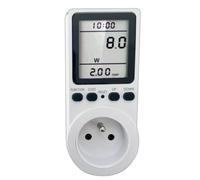 Zenitech Contrôleur de consommation électrique Otio 8 indicateurs 3680 W Blanc