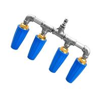 Contrôleur de d'eau, kit d'outils de régulation de pulvérisation de précision, buse de durable en métallique, embout de nettoyage de flux multi-motifs, construction utilitaire