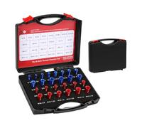 Contrôleur de filetage Boulons - Set de contrôleurs de filetage 26 pièces pour écrous et boulons - Instruments de mesure portables pour les mécaniciens techniques menuisiers Identifier les vis Outils