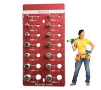 Contrôleur de Filetage pour Écrous et Boulons | Guide | Calibre D'Identification Des Boulons Et Écrous,Pour Usinage Réparation Automobile Entretien des Voitures Camion Travail des Métaux Menuiserie et