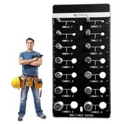 Contrôleur de Filetage pour Écrous et Boulons,Guide d'Identification,Dimensionneur de Boulons et Écrous | pour Réparation Automobile, Usinage, Entretien Voiture, Camion, Travail des Métaux,