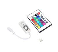 Contrôleur de gradation LED RGB 12V-24V, télécommande U variable(DC RGB 24Key IR)