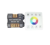 Contrôleur de gradation RGB à 86 panneaux, entièrement tactile, avec couvercle, 5-24V, 30A, LED de contrôle