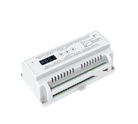 Contrôleur de gradation sur rail DIN 12 canaux/24 canaux RGB/RGBW, variateur bande lumineuse LED, tension constante, décodeur DMX512 et RDM(24 Channel D24)