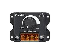 Contrôleur de gradation, variateur d'intensité LED 12 V-24 V 30 A, interrupteur LED à fonctionnement manuel, variateur d'intensité réglable pour bande lumineuse LED