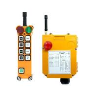 Contrôleur de grue, Télécommande radio sans fil industrielle F24-8D/8S, interrupteur de contrôle de vitesse, palan, grue, grue de levage avec couvercle de protection(F24-8D,380V)