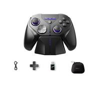 Contrôleur de jeu avec manette de jeu à lévitation, Set 4 | Effet Hall activé avec contrôle de mouvement à six lignes pour la course, réglable, ergonomique pour les